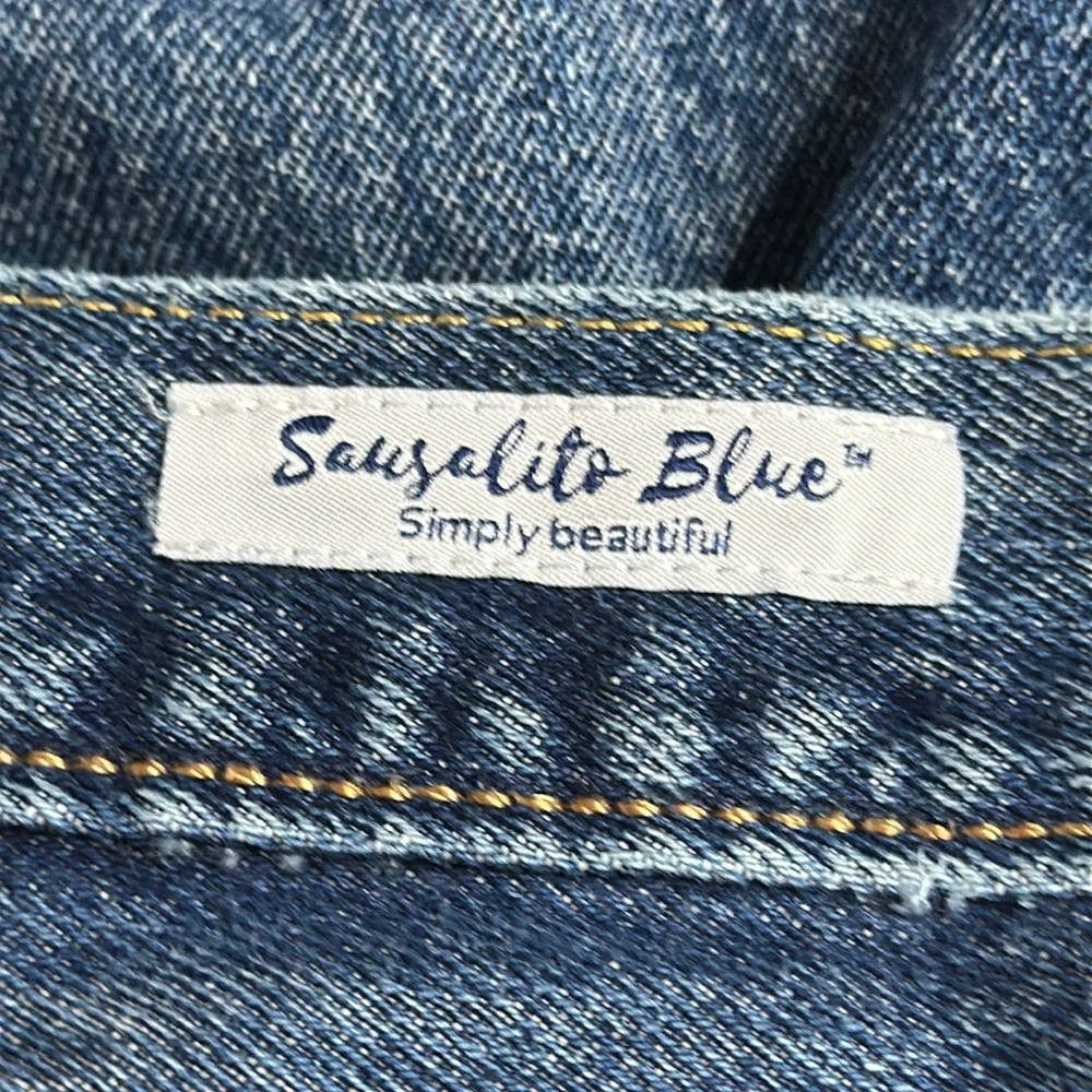 Levi's x Sausalito Blue Upcycled Patchwork 501 Denim Blue Jeans Size 29 x 30 - Picture 6 of 8